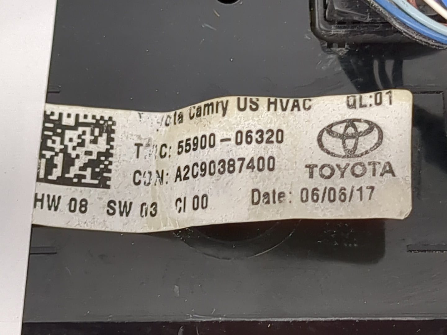 2015-2017 Toyota Camry Climate Control Module Temperature AC/Heater Replacement P/N:55900-06320 A2C90387400 Fits OEM Used Au