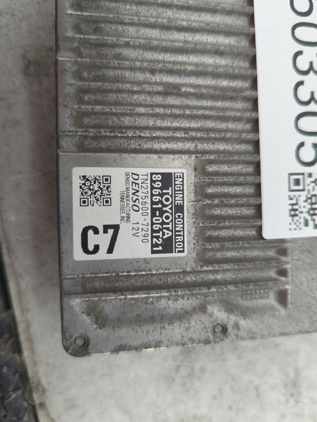 2016-2017 Toyota Camry PCM Engine Control Computer ECU ECM PCU OEM P/N:89661-06T21 TN275600-7290 Fits Fits 2016 2017 OEM Use
