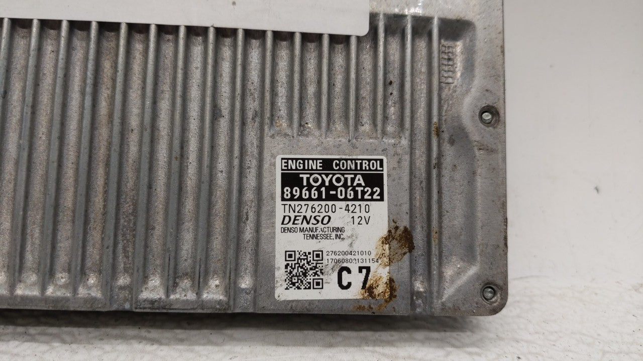 2016-2017 Toyota Camry PCM Engine Control Computer ECU ECM PCU OEM P/N:89661-06T21 89661-06T22 Fits Fits 2016 2017 OEM Used 