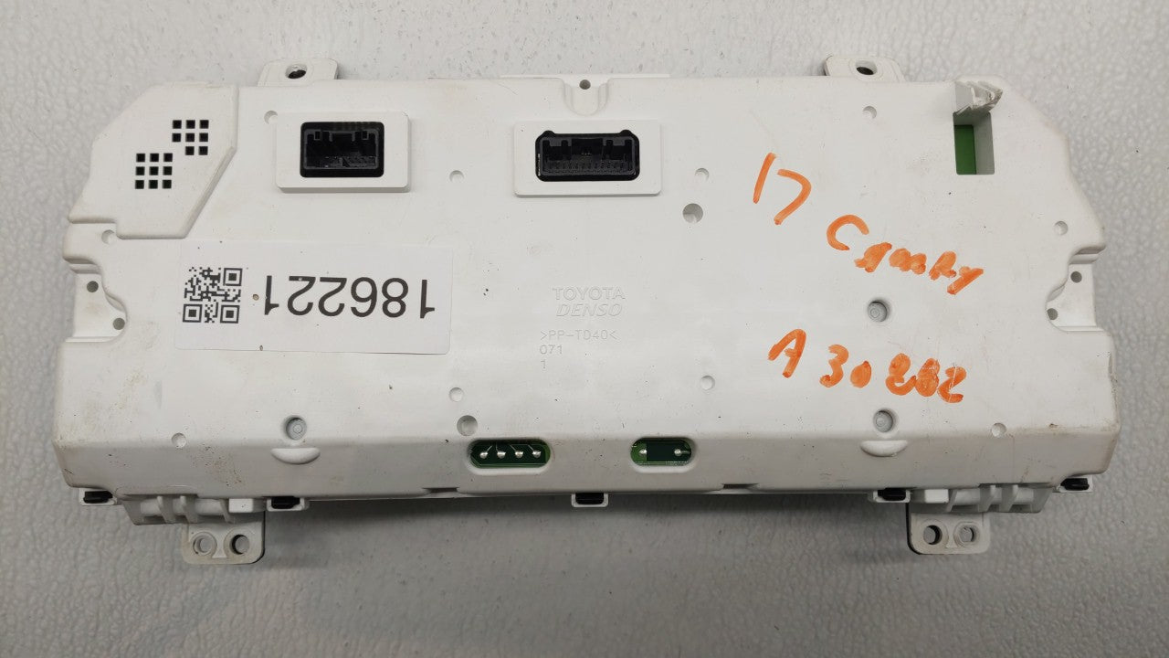 2017 Toyota Camry Instrument Cluster Speedometer Gauges P/N:83800-0XK00-00 83800-0XK01-00, 83800-0X820-00 Fits OEM Used Auto