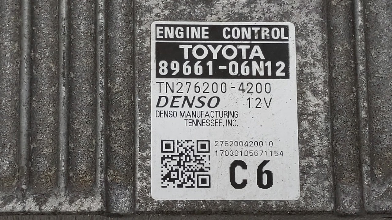 2016-2017 Toyota Camry PCM Engine Control Computer ECU ECM PCU OEM P/N:89661-06N12 89661-06N11 Fits Fits 2016 2017 OEM Used 