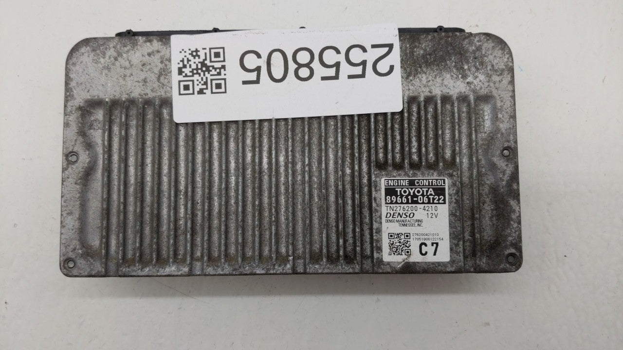 2016-2017 Toyota Camry PCM Engine Control Computer ECU ECM PCU OEM P/N:89661-06T21 89661-06T22 Fits Fits 2016 2017 OEM Used 