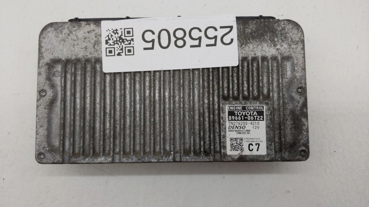 2016-2017 Toyota Camry PCM Engine Control Computer ECU ECM PCU OEM P/N:89661-06T21 89661-06T22 Fits 2016 2017 OEM Used Auto 