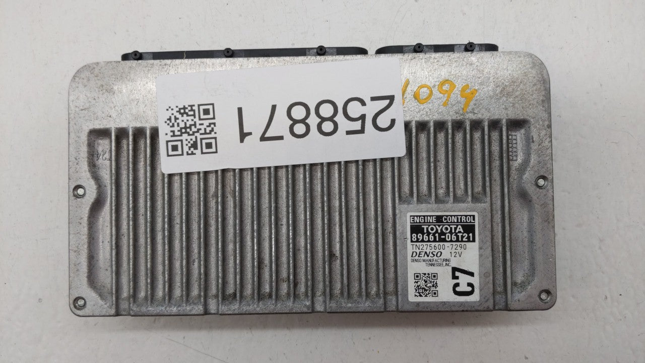 2016-2017 Toyota Camry PCM Engine Control Computer ECU ECM PCU OEM P/N:89661-06T21 89661-06T22 Fits Fits 2016 2017 OEM Used 