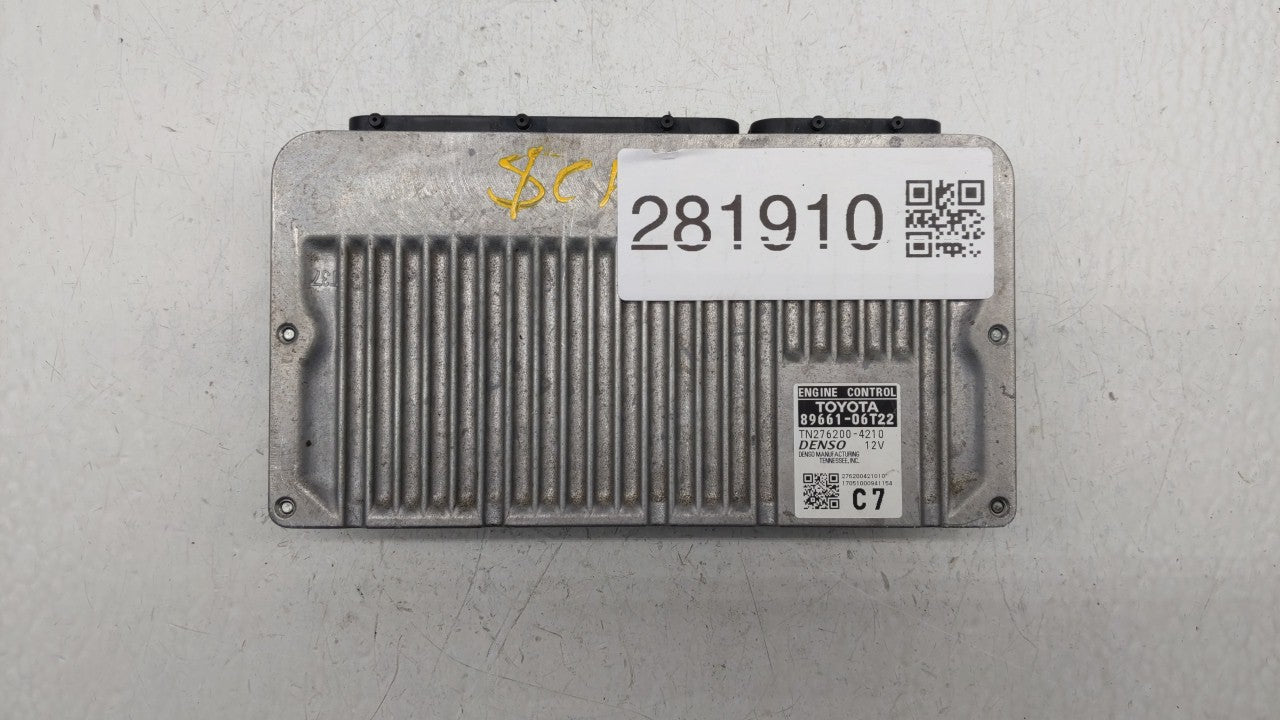 2016-2017 Toyota Camry PCM Engine Control Computer ECU ECM PCU OEM P/N:89661-06T21 89661-06T22 Fits Fits 2016 2017 OEM Used 