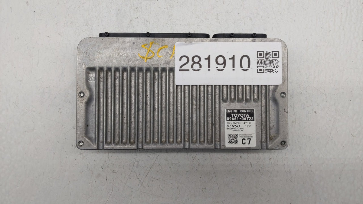 2016-2017 Toyota Camry PCM Engine Control Computer ECU ECM PCU OEM P/N:89661-06T21 89661-06T22 Fits 2016 2017 OEM Used Auto 