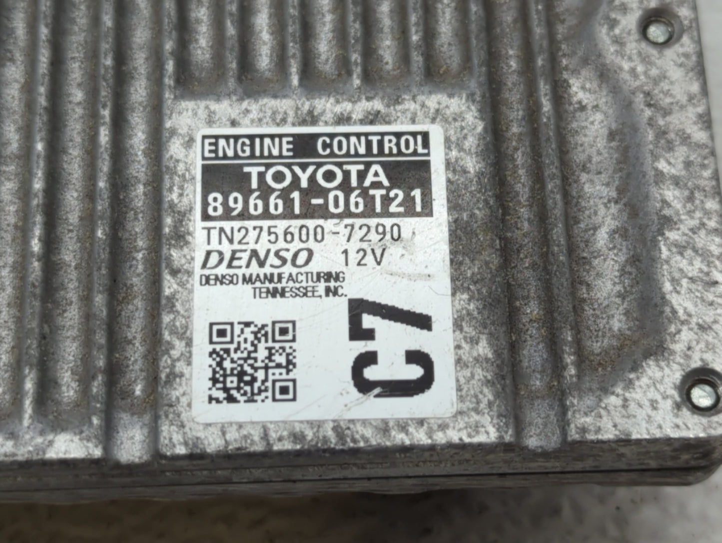 2016-2017 Toyota Camry PCM Engine Control Computer ECU ECM PCU OEM P/N:89661-06T21 89661-06T22 Fits Fits 2016 2017 OEM Used 