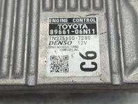 2016-2017 Toyota Camry PCM Engine Control Computer ECU ECM PCU OEM P/N:89661-06N11 Fits Fits 2016 2017 OEM Used Auto Parts -