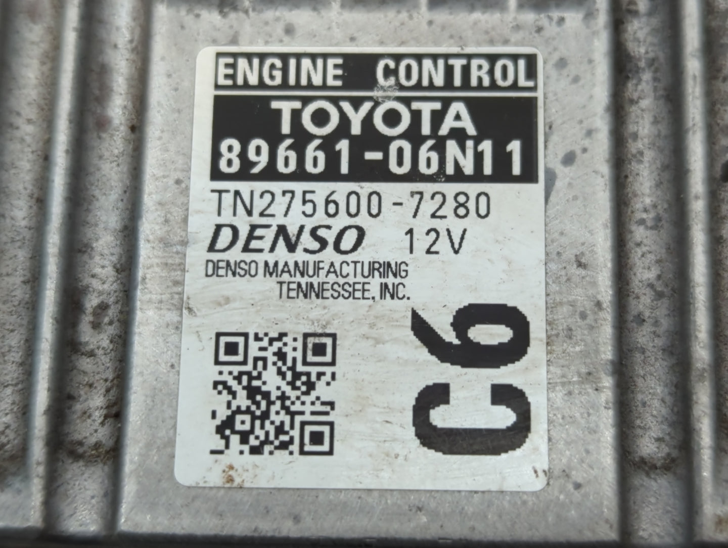 2016-2017 Toyota Camry PCM Engine Control Computer ECU ECM PCU OEM P/N:89661-06N11 Fits Fits 2016 2017 OEM Used Auto Parts -