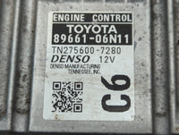 2016-2017 Toyota Camry PCM Engine Control Computer ECU ECM PCU OEM P/N:89661-06N11 Fits Fits 2016 2017 OEM Used Auto Parts -