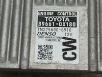 2016 Toyota Camry PCM Engine Control Computer ECU ECM PCU OEM P/N:TN275600-6910 89661-0X180 Fits OEM Used Auto Parts - Oemus