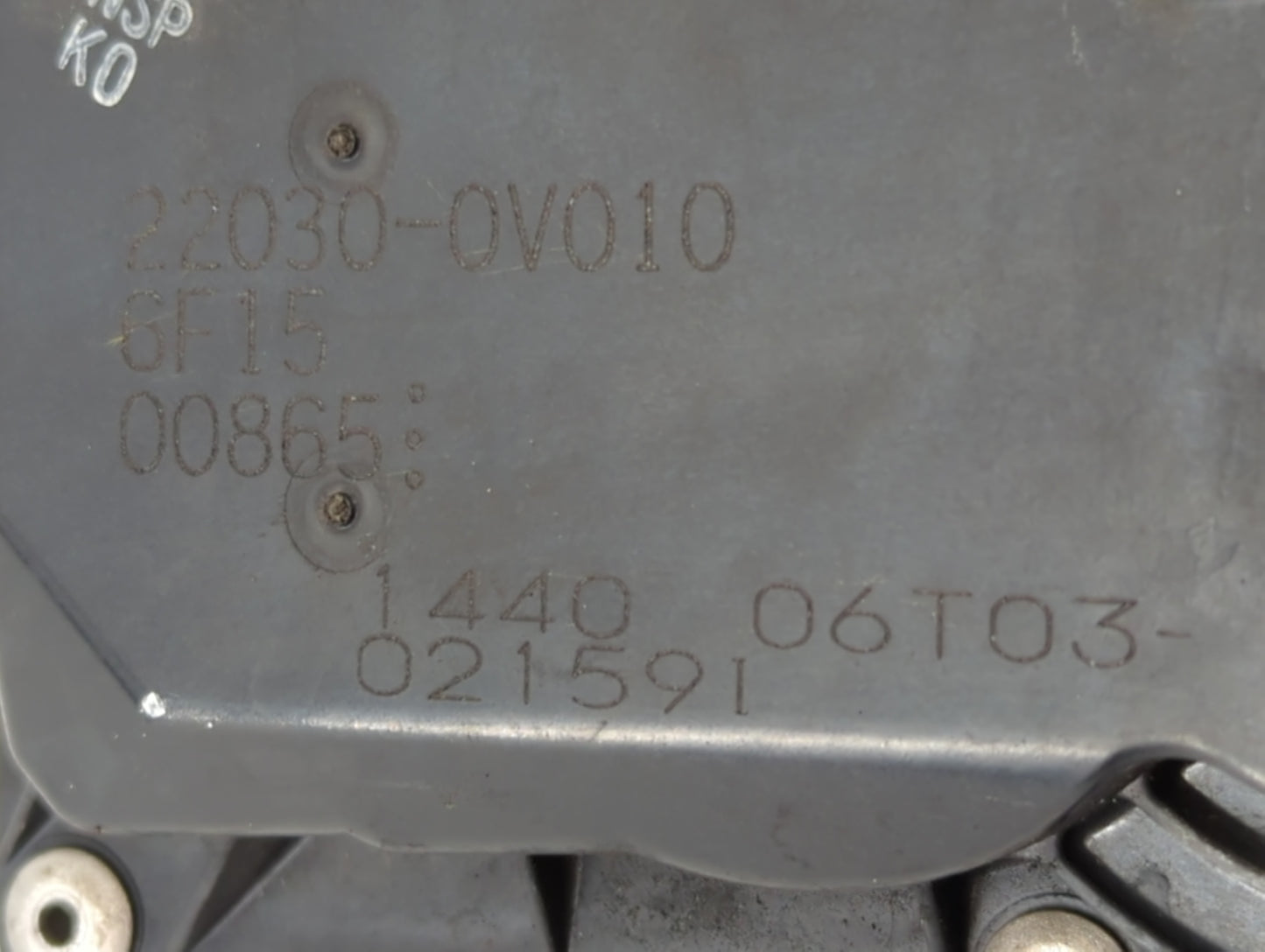 2012-2017 Toyota Camry Throttle Body P/N:22030-0V010 Fits Fits 2012 2013 2014 2015 2016 2017 2018 2019 2020 2021 OEM Used Au