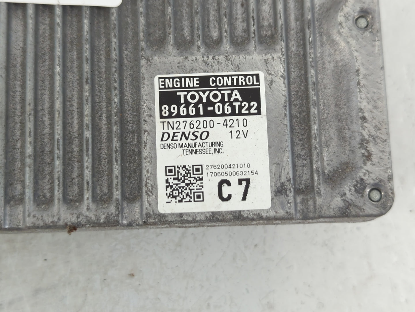 2016-2017 Toyota Camry PCM Engine Control Computer ECU ECM PCU OEM P/N:TN276200-4210 89661-06T22 Fits Fits 2016 2017 OEM Use