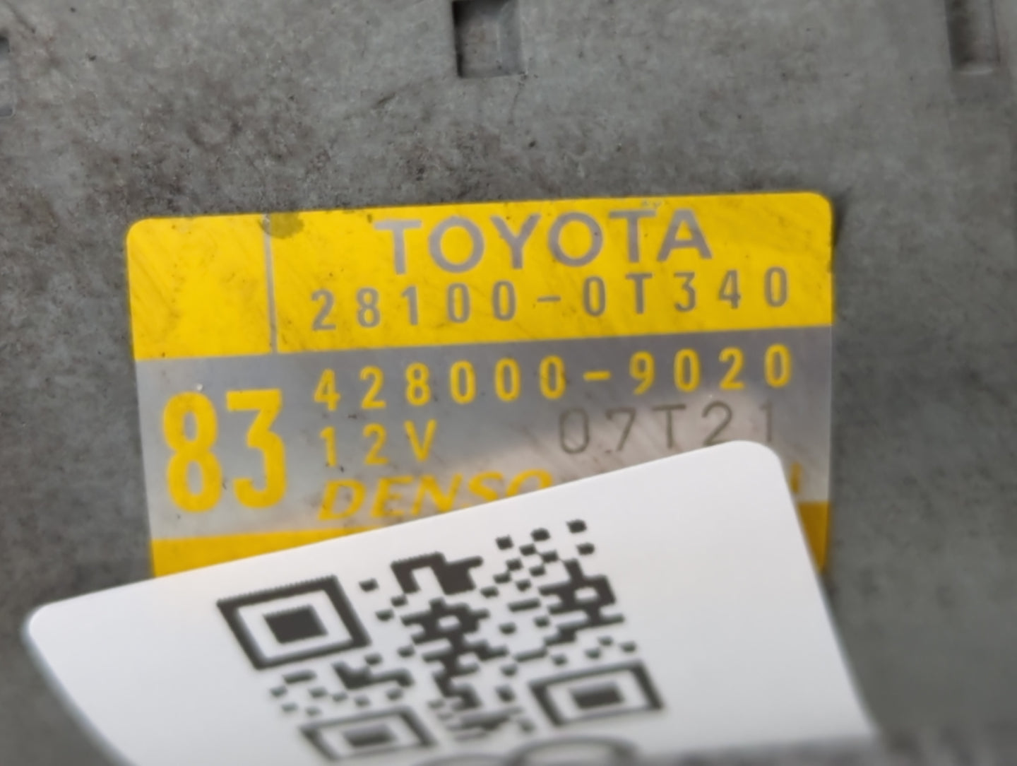 2015-2022 Toyota Corolla Car Starter Motor Solenoid OEM P/N:28100-0T340 438000-2900 Fits OEM Used Auto Parts - Oemusedautopa