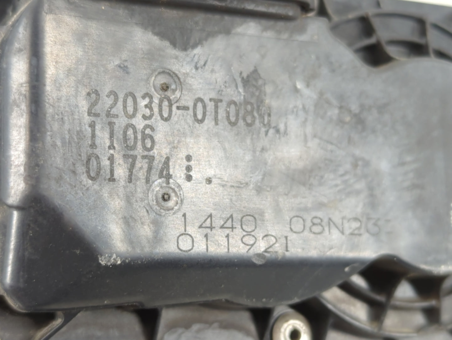 2011-2019 Toyota Corolla Throttle Body P/N:22030-0T080 Fits Fits 2011 2012 2013 2014 2015 2016 2017 2018 2019 OEM Used Auto 