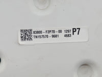 2017 Toyota Corolla Instrument Cluster Speedometer Gauges P/N:83800-F2P70 Fits OEM Used Auto Parts - Oemusedautoparts1.com