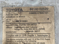 2017-2019 Toyota Corolla Radio AM FM Cd Player Receiver Replacement P/N:86140-02520 Fits Fits 2017 2018 2019 OEM Used Auto P