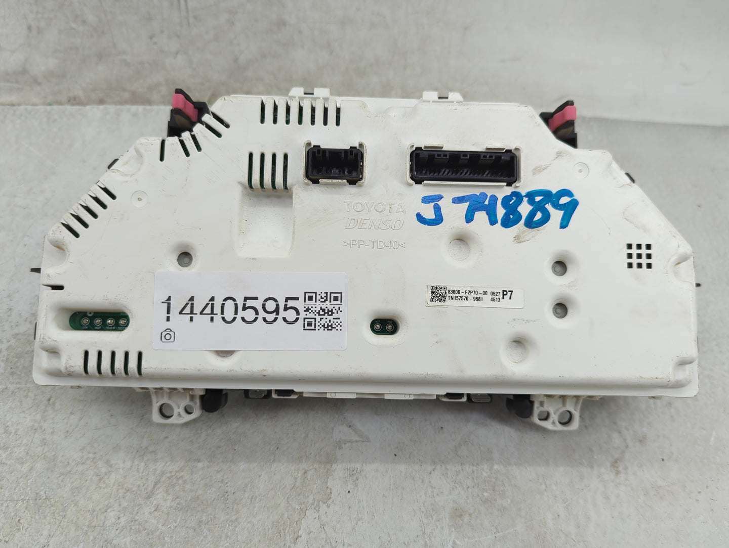 2017 Toyota Corolla Instrument Cluster Speedometer Gauges P/N:83800-F2P70-00 Fits OEM Used Auto Parts - Oemusedautoparts1.co
