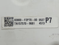 2017 Toyota Corolla Instrument Cluster Speedometer Gauges P/N:83800-F2P70-00 Fits OEM Used Auto Parts - Oemusedautoparts1.co