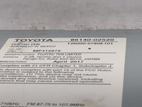 2017-2019 Toyota Corolla Radio AM FM Cd Player Receiver Replacement P/N:86140-02520 139000-0780E101 Fits Fits 2017 2018 2019