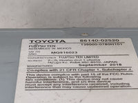 2017-2019 Toyota Corolla Radio AM FM Cd Player Receiver Replacement P/N:86140-02520 139000-0780H101 Fits Fits 2017 2018 2019