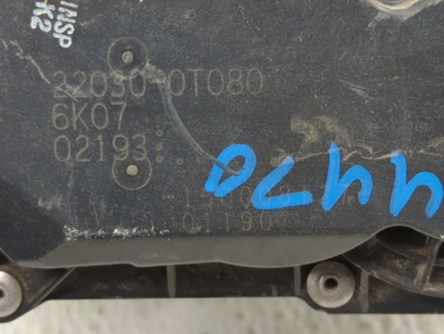 2011-2018 Toyota Corolla Throttle Body P/N:22030-0T080 Fits Fits 2011 2012 2013 2014 2015 2016 2017 2018 OEM Used Auto Parts