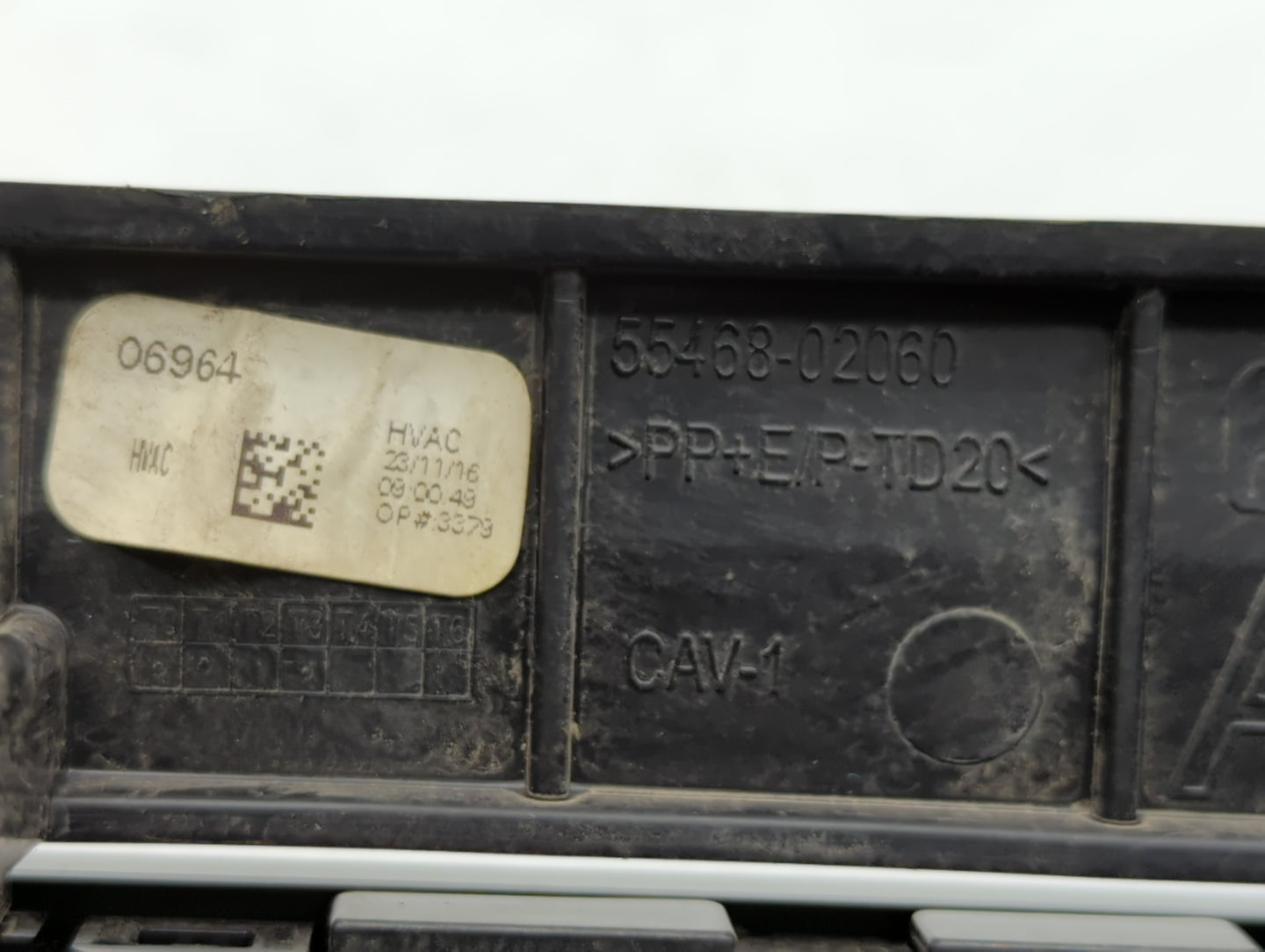 2017-2019 Toyota Corolla Climate Control Module Temperature AC/Heater Replacement P/N:55468-02060 75K114 Fits Fits 2017 2018