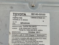 2017-2018 Toyota Corolla Radio AM FM Cd Player Receiver Replacement P/N:86140-02521 86140-02520 Fits Fits 2017 2018 OEM Used