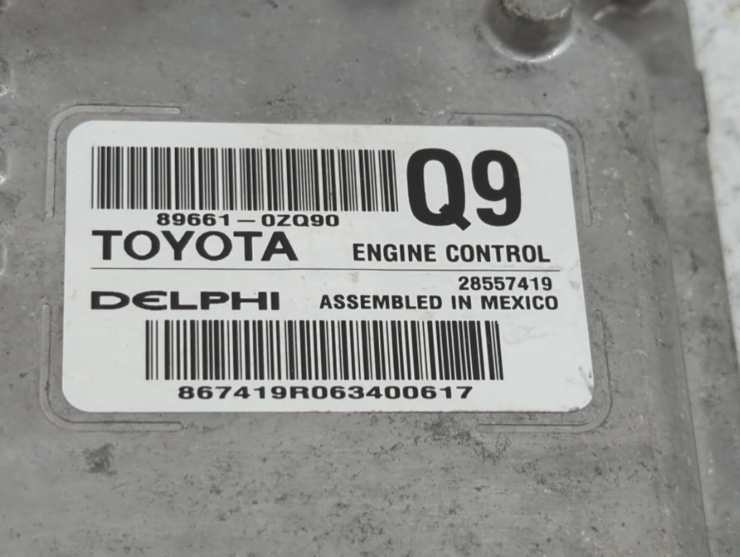 2017-2018 Toyota Corolla PCM Engine Control Computer ECU ECM PCU OEM P/N:89661-0ZQ92 89661-0ZQ91, 89661-0ZQ90 Fits Fits 2017