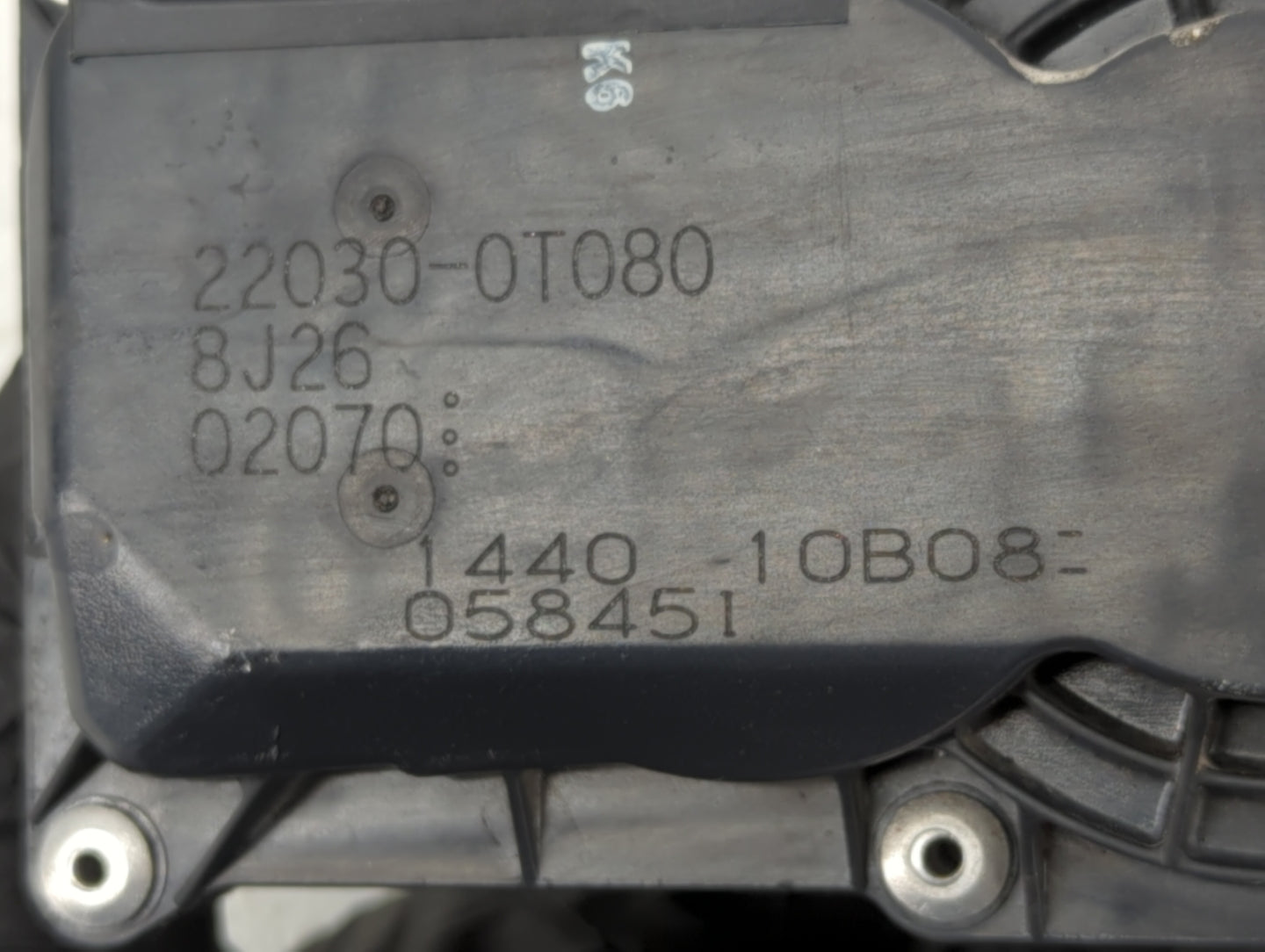 2011-2018 Toyota Corolla Throttle Body P/N:22030-0T080 Fits Fits 2011 2012 2013 2014 2015 2016 2017 2018 OEM Used Auto Parts