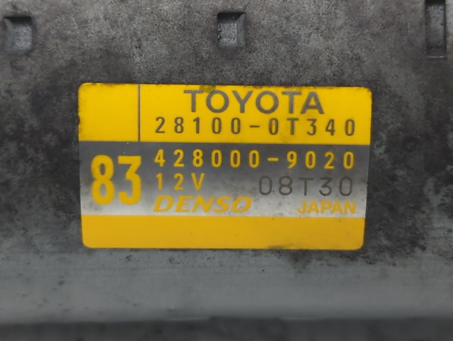 2015-2022 Toyota Corolla Car Starter Motor Solenoid OEM P/N:428000-9020 28100-0T340 Fits OEM Used Auto Parts - Oemusedautopa