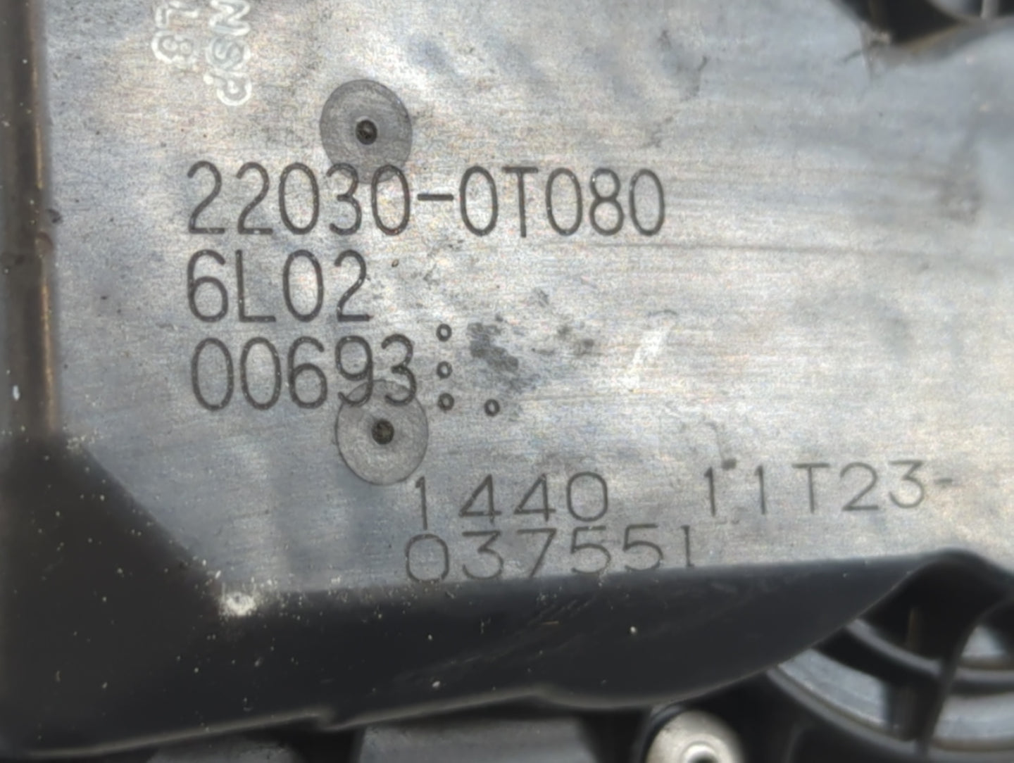 2011-2019 Toyota Corolla Throttle Body P/N:22030-0T080 Fits Fits 2011 2012 2013 2014 2015 2016 2017 2018 2019 OEM Used Auto 