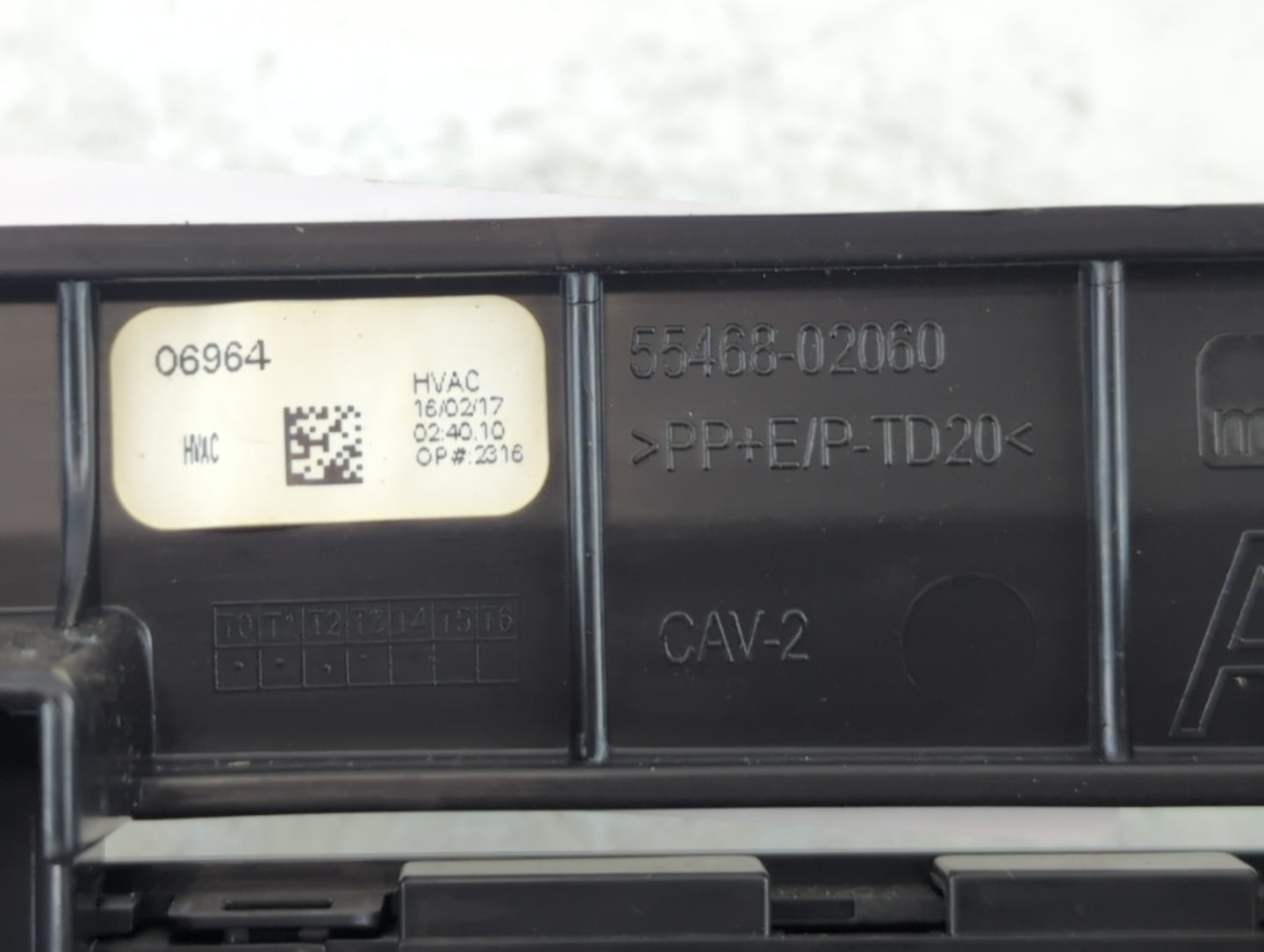 2017-2019 Toyota Corolla Climate Control Module Temperature AC/Heater Replacement P/N:55466-02060 Fits Fits 2017 2018 2019 O