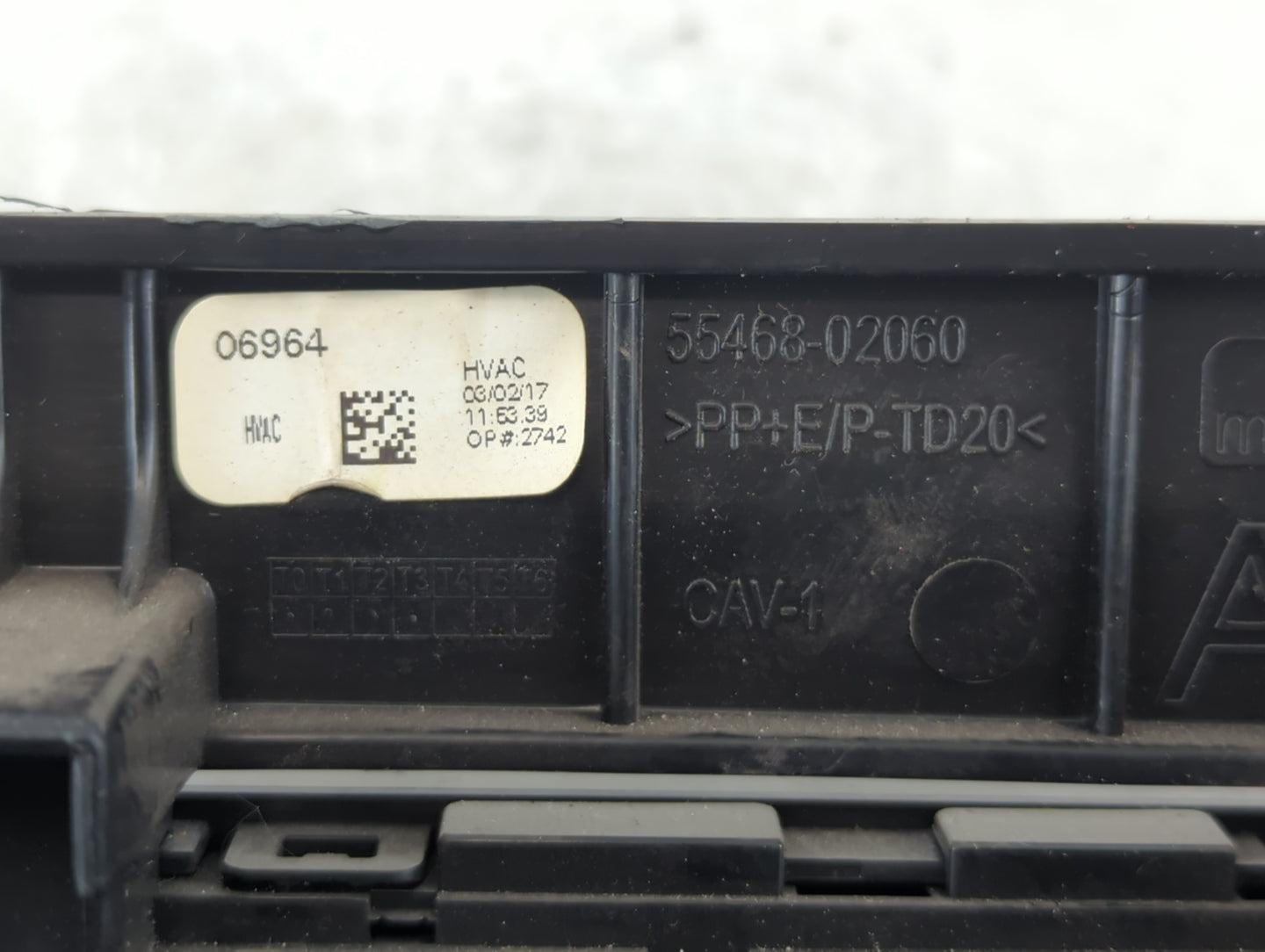 2017-2019 Toyota Corolla Climate Control Module Temperature AC/Heater Replacement P/N:55468-02060 Fits Fits 2017 2018 2019 O
