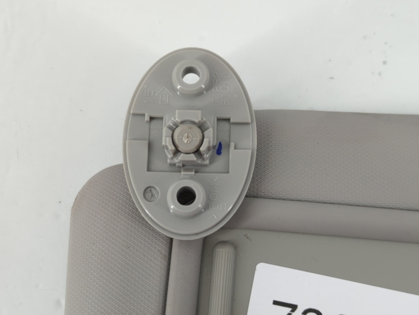 2017-2019 Toyota Corolla Sun Visor Shade Replacement Passenger Right Mirror Fits Fits 2017 2018 2019 OEM Used Auto Parts - O