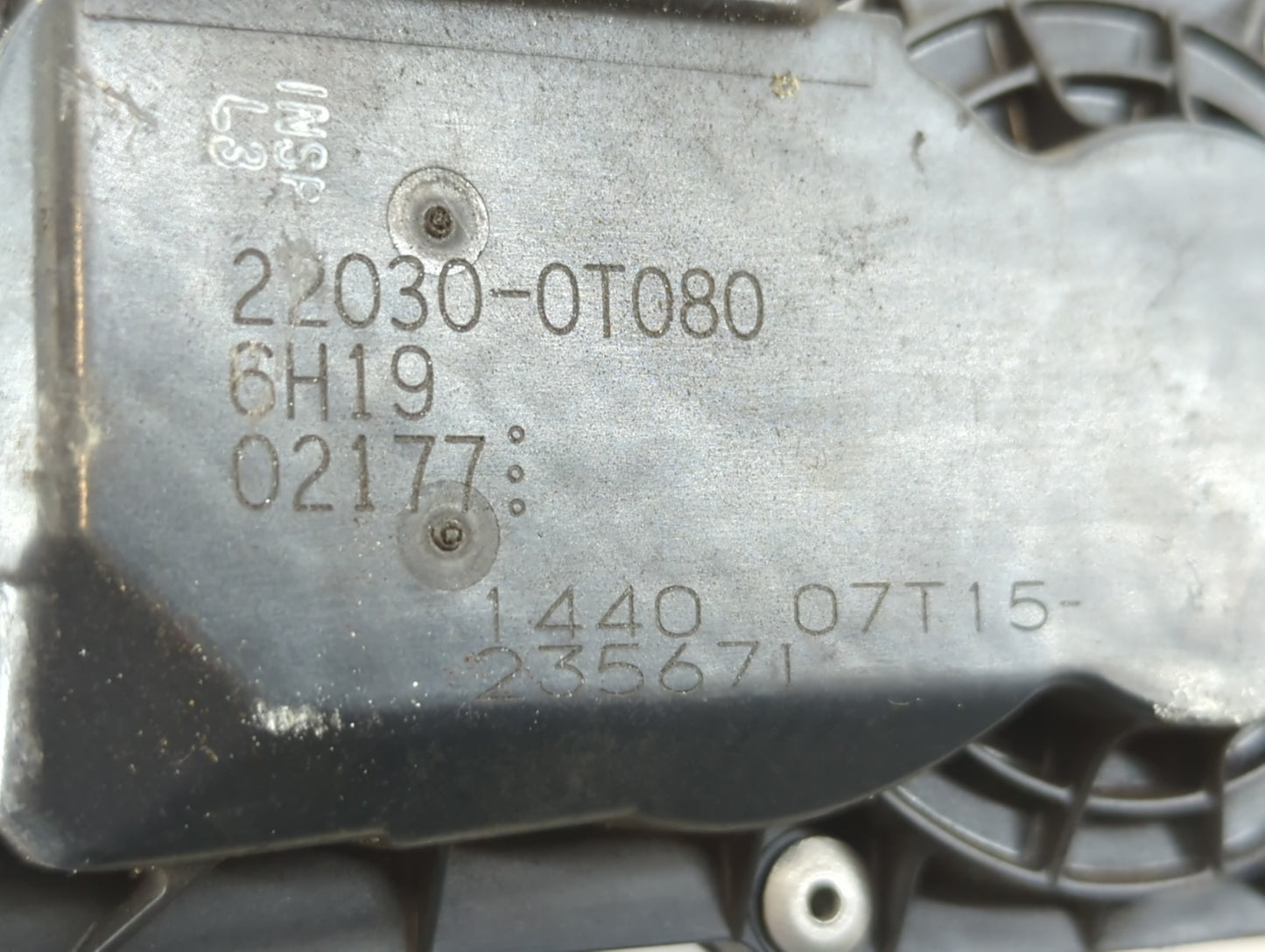 2011-2019 Toyota Corolla Throttle Body P/N:22030-0T080 Fits Fits 2011 2012 2013 2014 2015 2016 2017 2018 2019 OEM Used Auto 