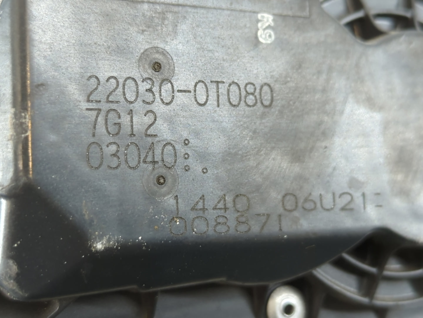 2011-2019 Toyota Corolla Throttle Body P/N:22030-0T080 Fits Fits 2011 2012 2013 2014 2015 2016 2017 2018 2019 OEM Used Auto 