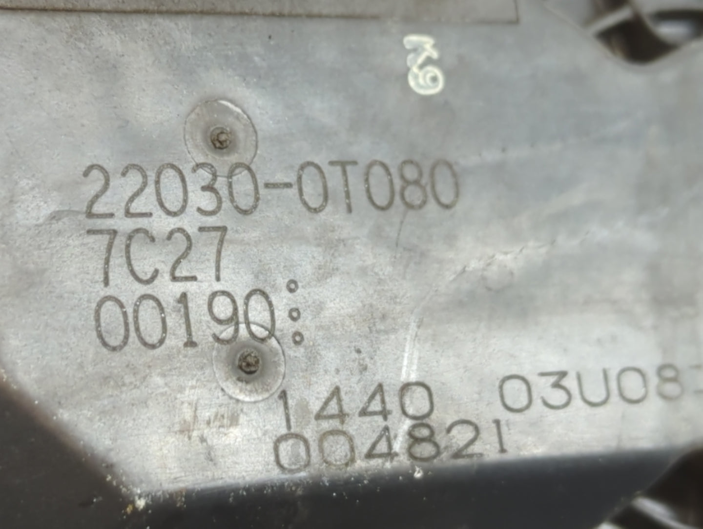 2011-2019 Toyota Corolla Throttle Body P/N:22030-0T080 Fits Fits 2011 2012 2013 2014 2015 2016 2017 2018 2019 OEM Used Auto 