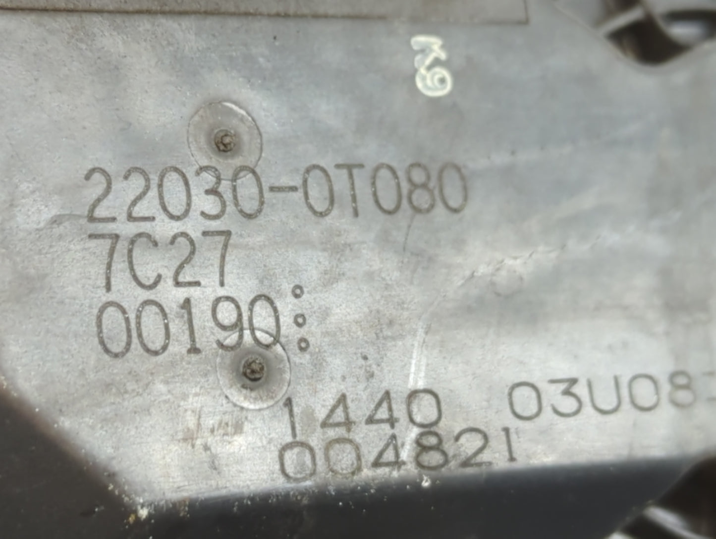 2011-2019 Toyota Corolla Throttle Body P/N:22030-0T080 Fits Fits 2011 2012 2013 2014 2015 2016 2017 2018 2019 OEM Used Auto 