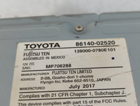2017-2019 Toyota Corolla Radio AM FM Cd Player Receiver Replacement P/N:86140-02520 Fits Fits 2017 2018 2019 OEM Used Auto P