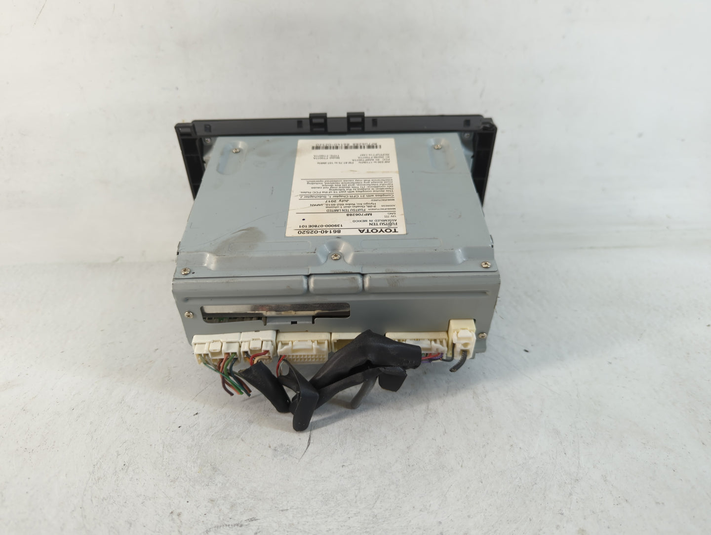 2017-2019 Toyota Corolla Radio AM FM Cd Player Receiver Replacement P/N:86140-02520 Fits Fits 2017 2018 2019 OEM Used Auto P
