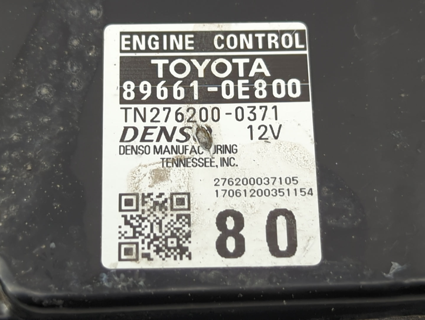 2017-2019 Toyota Highlander PCM Engine Control Computer ECU ECM PCU OEM P/N:89661-0E800 Fits Fits 2017 2018 2019 OEM Used Au