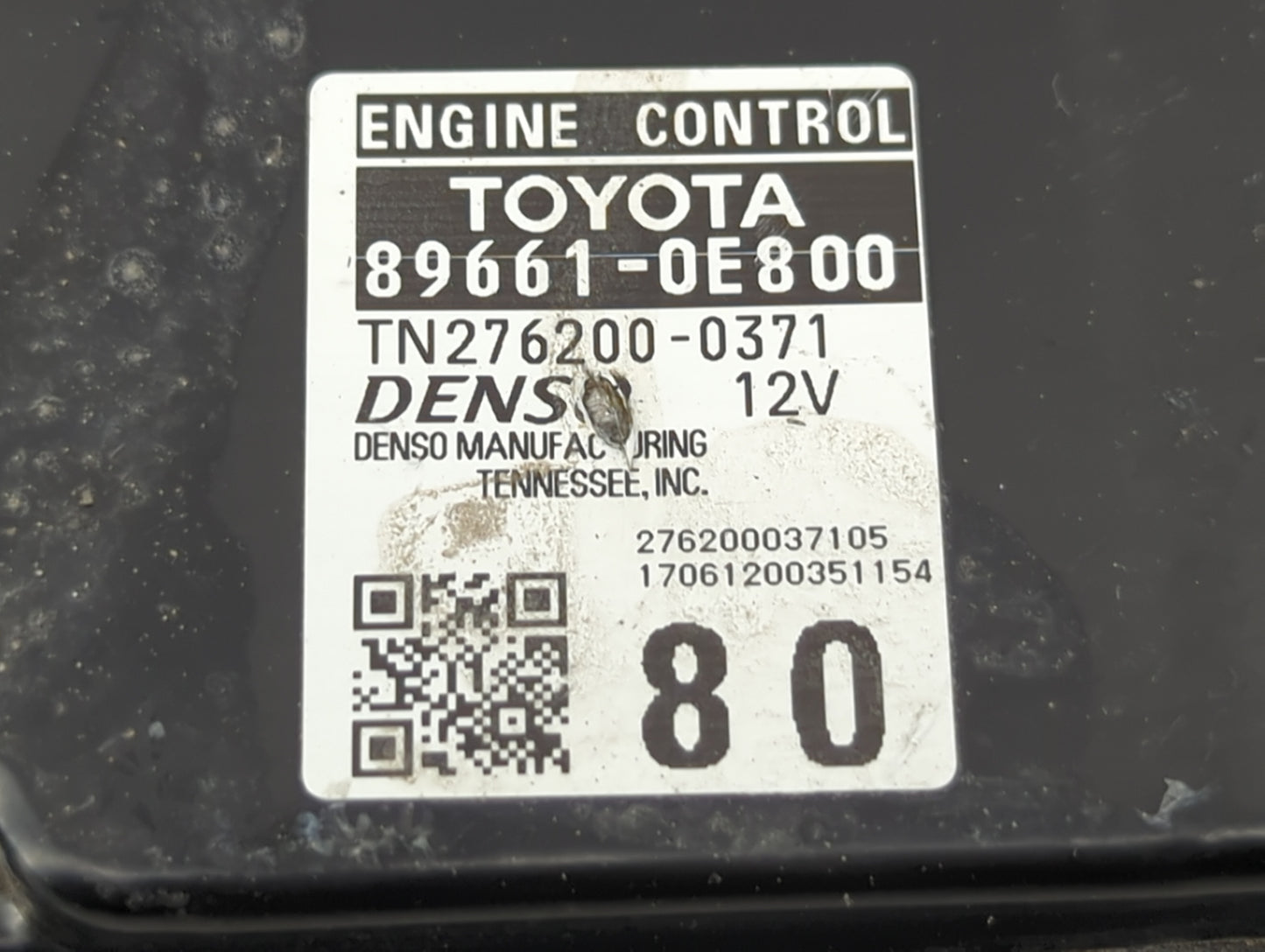 2017-2019 Toyota Highlander PCM Engine Control Computer ECU ECM PCU OEM P/N:89661-0E800 Fits Fits 2017 2018 2019 OEM Used Au
