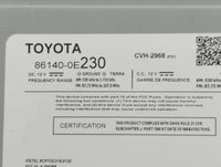 2017-2019 Toyota Highlander Radio AM FM Cd Player Receiver Replacement P/N:86140-0E230 Fits Fits 2017 2018 2019 OEM Used Aut
