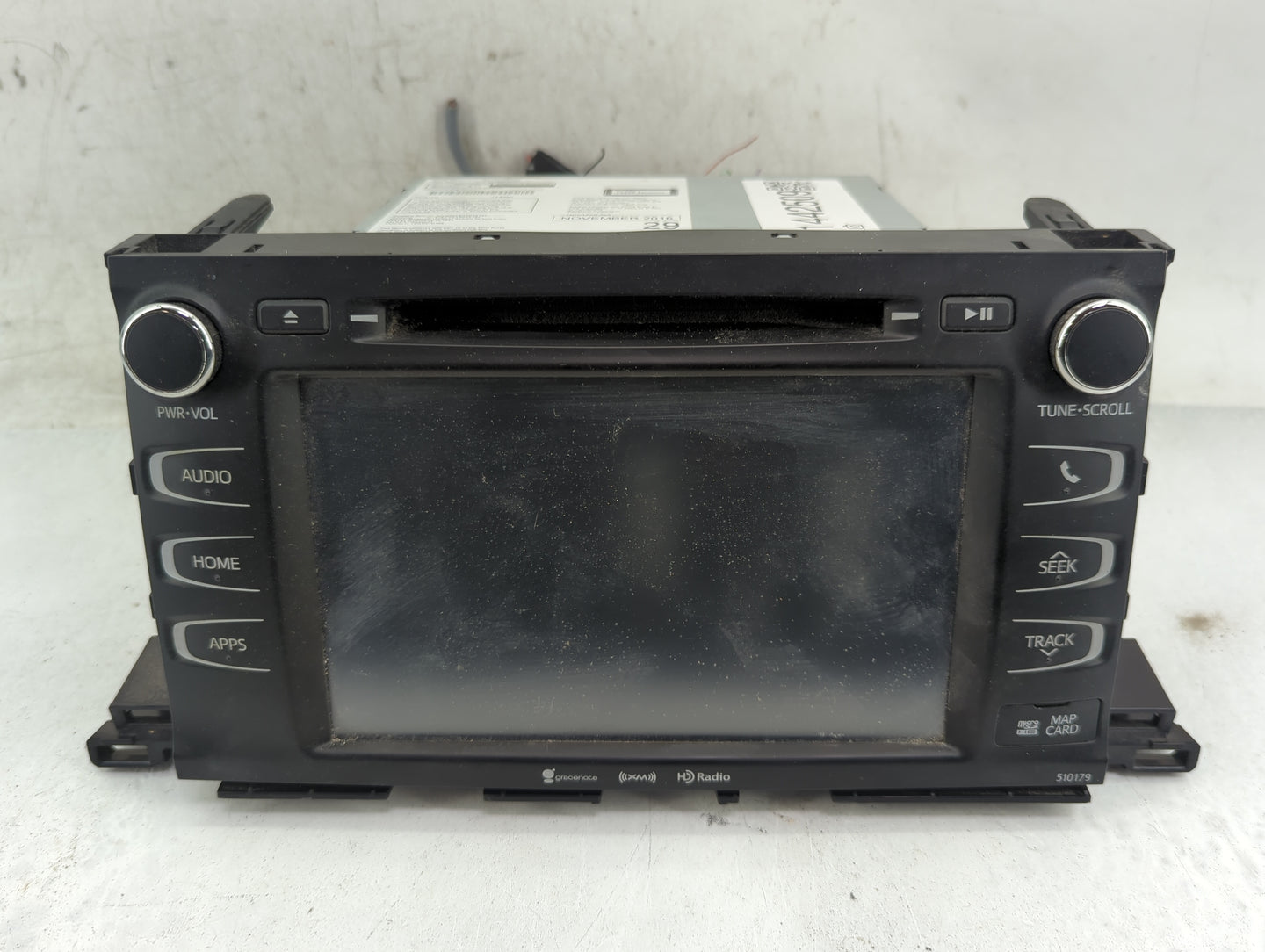 2017-2019 Toyota Highlander Radio AM FM Cd Player Receiver Replacement P/N:86100-0E290 CN-CT26N07X Fits Fits 2017 2018 2019 
