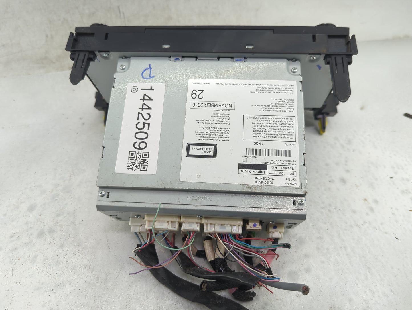 2017-2019 Toyota Highlander Radio AM FM Cd Player Receiver Replacement P/N:86100-0E290 CN-CT26N07X Fits Fits 2017 2018 2019 