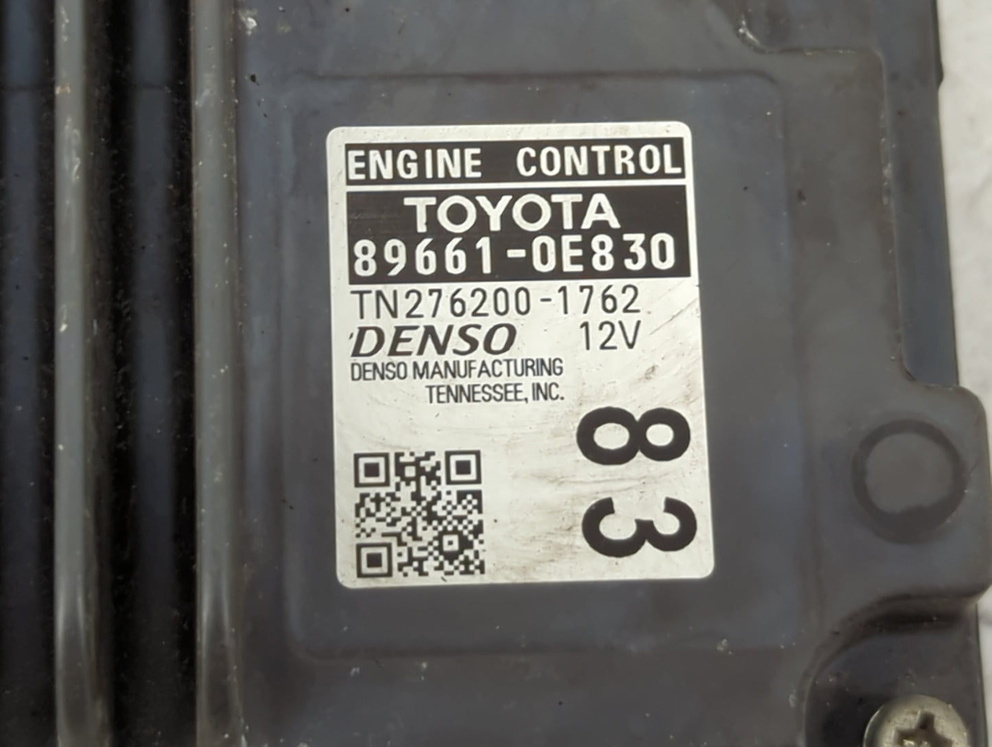2017-2018 Toyota Highlander PCM Engine Control Computer ECU ECM PCU OEM P/N:89661-0E830 TN276200-1762 Fits Fits 2017 2018 OE