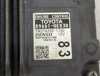 2017-2018 Toyota Highlander PCM Engine Control Computer ECU ECM PCU OEM P/N:89661-0E830 TN276200-1762 Fits Fits 2017 2018 OE