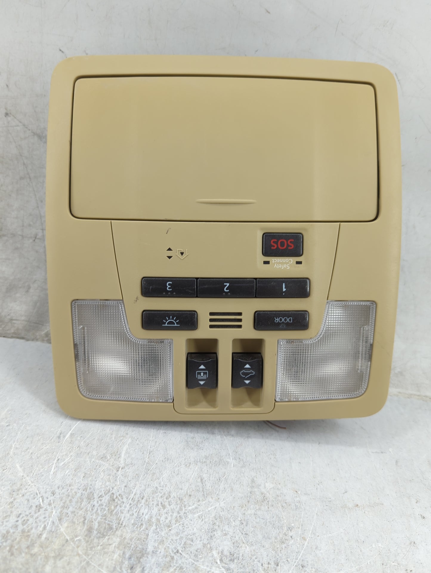 2017 Toyota Highlander Overhead Roof Console Tan - Oemusedautoparts1.com