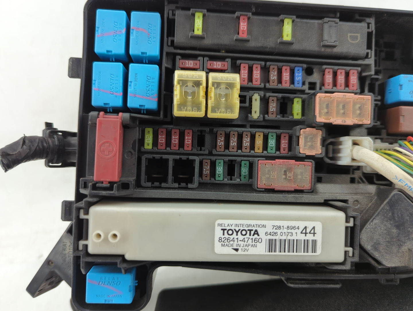 2012-2018 Toyota Prius Fusebox Fuse Box Panel Relay Module P/N:82641-47160 Fits Fits 2012 2013 2014 2015 2016 2017 2018 OEM 